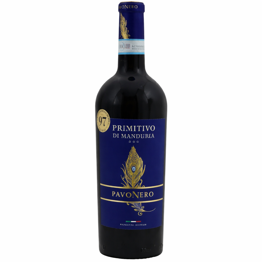 Fles Geografico - Pavonero Primitivo di Manduria Rode wijn